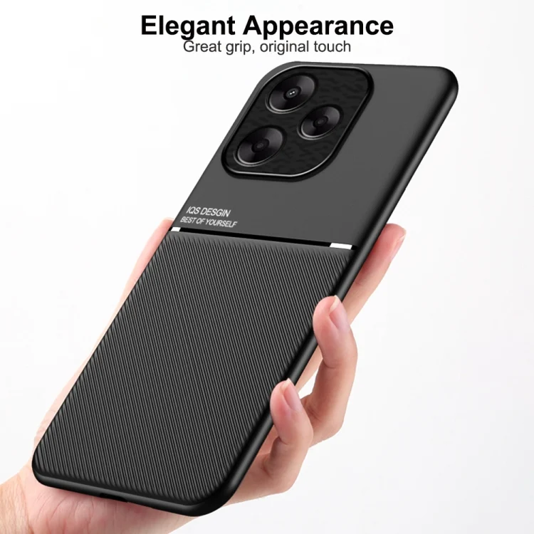 EDA0068420_B1.webp Classic Tilt Strip Grain Magnetic Shockproof PC + TPU Phone Case, For Redmi K70 Ultra, For Redmi 13 4G - Image 2