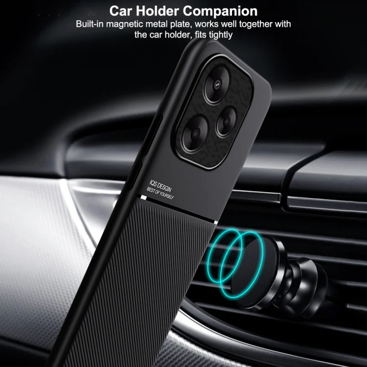 EDA0068420_B5.webp Classic Tilt Strip Grain Magnetic Shockproof PC + TPU Phone Case, For Redmi K70 Ultra, For Redmi 13 4G - Image 6