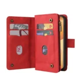 Skin Feel Multi Card Slots Zipper Wallet Leather Phone Case, For Xiaomi 14T Pro, For Xiaomi 14T, For Xiaomi Poco F6, For Xiaomi Poco F6 Pro - Image 6
