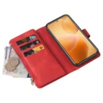Skin Feel Multi Card Slots Zipper Wallet Leather Phone Case, For Xiaomi 14T Pro, For Xiaomi 14T, For Xiaomi Poco F6, For Xiaomi Poco F6 Pro - Image 7