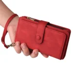 Skin Feel Multi Card Slots Zipper Wallet Leather Phone Case, For Xiaomi 14T Pro, For Xiaomi 14T, For Xiaomi Poco F6, For Xiaomi Poco F6 Pro - Image 8