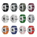 Ocean Dual Silver Buckle Silicone Watch Band - Image 3