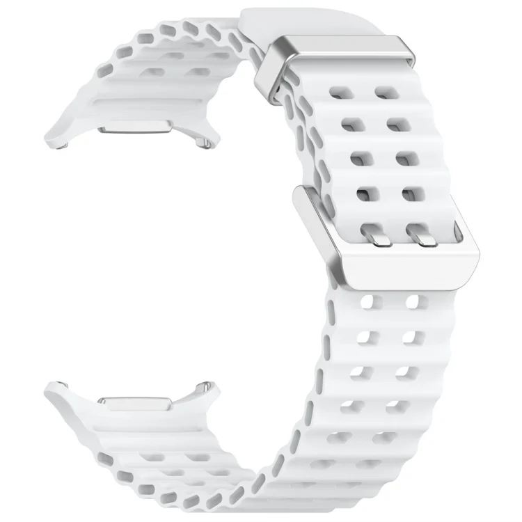 EDA0068606_B3.webp Ocean Dual Silver Buckle Silicone Watch Band - Image 4