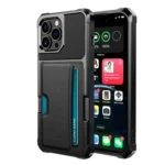 ZM02 Card Slot Holder Phone Case, For iPhone 15 Pro Max, For iPhone 15 Pro, For iPhone 15 Plus, For iPhone 15