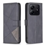 Magnetic Buckle Rhombus Texture Leather Phone Case, For Redmi Note 14 4G 163.25mm, For Redmi Note 14 5G, For Redmi Note 14 Pro 5G / Note 14 Pro+ 5G