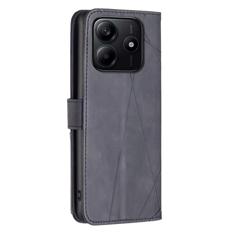EDA006872505A_3.webp Magnetic Buckle Rhombus Texture Leather Phone Case, For Redmi Note 14 4G 163.25mm, For Redmi Note 14 5G, For Redmi Note 14 Pro 5G / Note 14 Pro+ 5G - Image 4