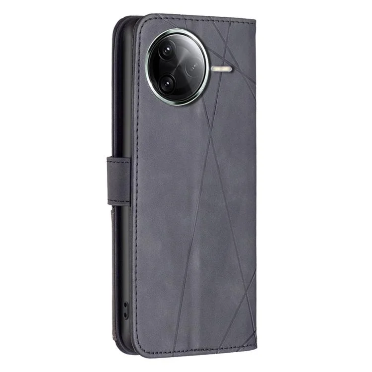 EDA006872509A_2.webp Magnetic Buckle Rhombus Texture Leather Phone Case, For Redmi K80 / K80 Pro, For Redmi Turbo 4, For Redmi Note 14 Pro 4G - Image 3