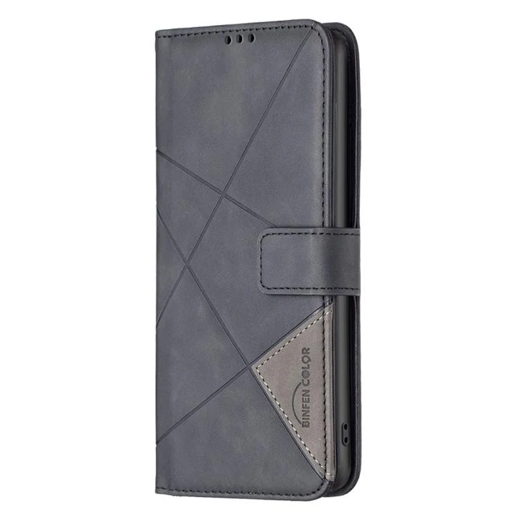 EDA006872511A_1.webp Magnetic Buckle Rhombus Texture Leather Phone Case, For Redmi 15C 4G 173.1mm / 15C 5G 173.1mm, For Redmi Turbo 4 Pro, For Redmi A5 4G 171.7mm - Image 2