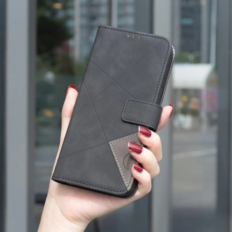 EDA006872511A_7.webp Magnetic Buckle Rhombus Texture Leather Phone Case, For Redmi 15C 4G 173.1mm / 15C 5G 173.1mm, For Redmi Turbo 4 Pro, For Redmi A5 4G 171.7mm - Image 8
