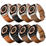 Wilderness Top-grain Leather Watch Band, For Apple Watch Series 9 45mm, For Apple Watch Ultra 49mm - Image 3