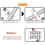 MIJOBS Three-Beads Stainless Steel Watch Band - Image 3