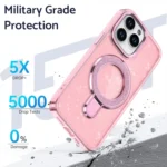 Glitter Ring Holder MagSafe Phone Case, For iPhone 14 Plus, For iPhone 13 / 14, For iPhone 14 Pro, For iPhone 14 Pro Max - Image 2