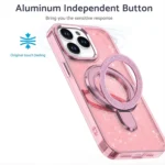 Glitter Ring Holder MagSafe Phone Case, For iPhone 14 Plus, For iPhone 13 / 14, For iPhone 14 Pro, For iPhone 14 Pro Max - Image 3