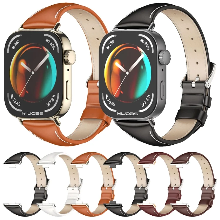 EDA0068928_B1.webp MIJOBS Slim Genuine Leather Watch Band - Image 2