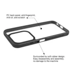 Frosted TPU + Transparent PC Phone Case, For Redmi 15C 4G / 5G 173.1mm, For Redmi Turbo 4 Pro / Poco F7, For Redmi A5 4G 171.7mm / Poco C71, For Redmi K80 Pro, For Redmi K80, For Redmi Note 14 Pro ... - Image 4