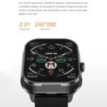 D8 Pro 2.01 inch 2 in 1 Bluetooth Earphone Steel Strap Smart Watch, Support NFC with Cover - Image 2