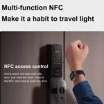 D8 Pro 2.01 inch 2 in 1 Bluetooth Earphone Steel Strap Smart Watch, Support NFC with Cover - Image 9