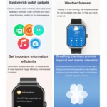 D8 Pro 2.01 inch 2 in 1 Bluetooth Earphone Steel Strap Smart Watch, Support NFC with Cover - Image 10