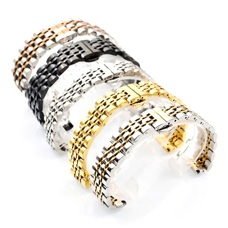EDA0068969_B2.webp Seven-beads 14mm Stainless Steel Watch Band - Image 3