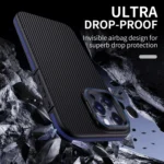 Carbon Fiber Texture Lens Holder TPU Phone Case, For iPhone 13 Pro Max / 12 Pro Max, For iPhone 13 Pro - Image 3