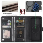 ViLi GVA Series MagSafe Magnetic RFID Leather Phone Case, For iPhone 16 Pro - Image 5