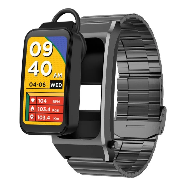 B7 Pro 1.5 inch 2 in 1 Bluetooth Earphone Silicone Strap Smart Watch, Support Heart Rate / Sleep Monitoring