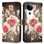 Colored Drawing Pattern Plain Weave Leather Phone Case, For vivo S19 Pro, For vivo S19 - Image 2