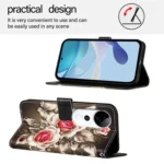 Colored Drawing Pattern Plain Weave Leather Phone Case, For vivo S19 Pro, For vivo S19 - Image 4