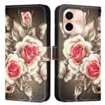 Colored Drawing Pattern Plain Weave Leather Phone Case, For vivo Y28 4G - Image 2