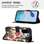 Colored Drawing Pattern Plain Weave Leather Phone Case, For vivo S30 Pro mini, For vivo S30 - Image 4