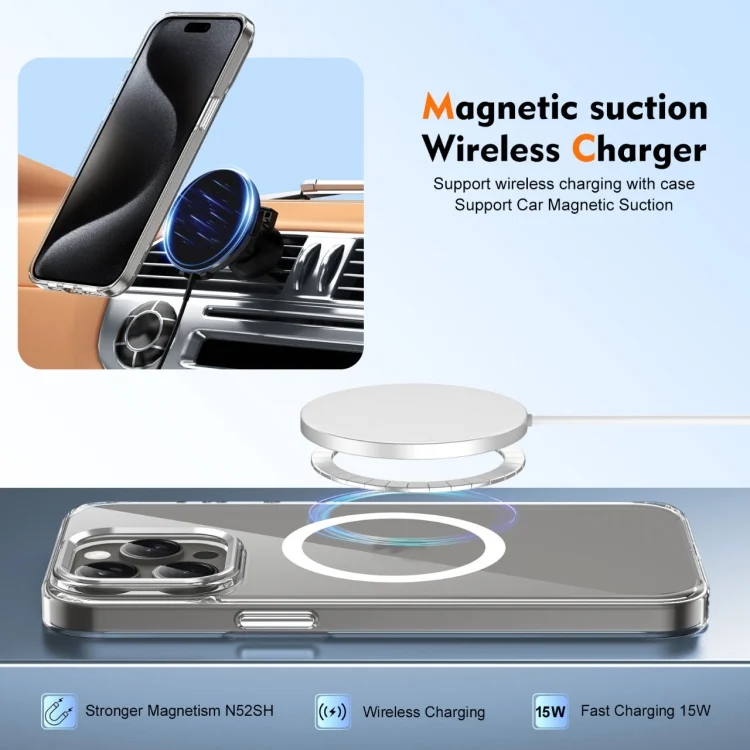 EDA006910616A_3.webp Ice Feel HD Transparent MagSafe PC Full Coverage Phone Case, For iPhone 16 Pro Max, For iPhone 16 Pro, For iPhone 16 Plus - Image 4