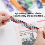 Slide Buckle Nylon Braided Watch Band - Image 5
