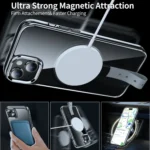 Holder Hand Strap MagSafe Transparent Phone Case, For iPhone 15 Plus, For iPhone 15, For iPhone 14, For iPhone 13 - Image 5