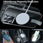 Holder Hand Strap MagSafe Transparent Phone Case, For iPhone 15 Pro Max, For iPhone 15 Pro - Image 5