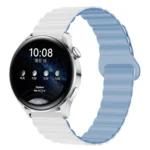 Two Color Magnetic Silicone Watch Band