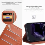 IMAK Count Series Flip Leather Phone Case, For iPhone 15 Pro Max, For iPhone 15 Pro, For iPhone 15 - Image 3