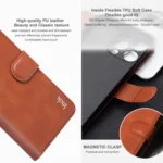 IMAK Count Series Flip Leather Phone Case, For iPhone 15 Pro Max, For iPhone 15 Pro, For iPhone 15 - Image 4