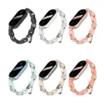 Fashion Hollow Metal Leather Chain Watch Band - Image 3