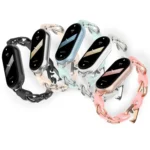 Fashion Hollow Metal Leather Chain Watch Band - Image 4