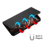 Carbon Fiber Texture Magnetic Flip Leather Phone Case, For Redmi Note 14 Pro 4G, For Redmi Note 14 4G 163.25mm, For Redmi A4 5G, For Redmi Note 14 5G - Image 6