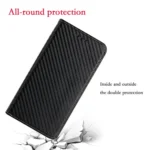 Carbon Fiber Texture Magnetic Flip Leather Phone Case, For Redmi Note 14 Pro 4G, For Redmi Note 14 4G 163.25mm, For Redmi A4 5G, For Redmi Note 14 5G - Image 7