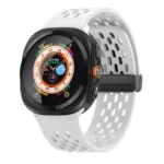 Hole Style Plastic Connector Magnetic Folding Buckle Silicone Watch Band