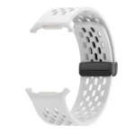 Hole Style Plastic Connector Magnetic Folding Buckle Silicone Watch Band - Image 6