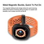 Hole Style Plastic Connector Magnetic Folding Buckle Silicone Watch Band - Image 4