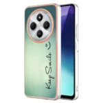 Electroplating Marble Dual-side IMD Phone Case, For Redmi 14C 4G, For Redmi 13 4G