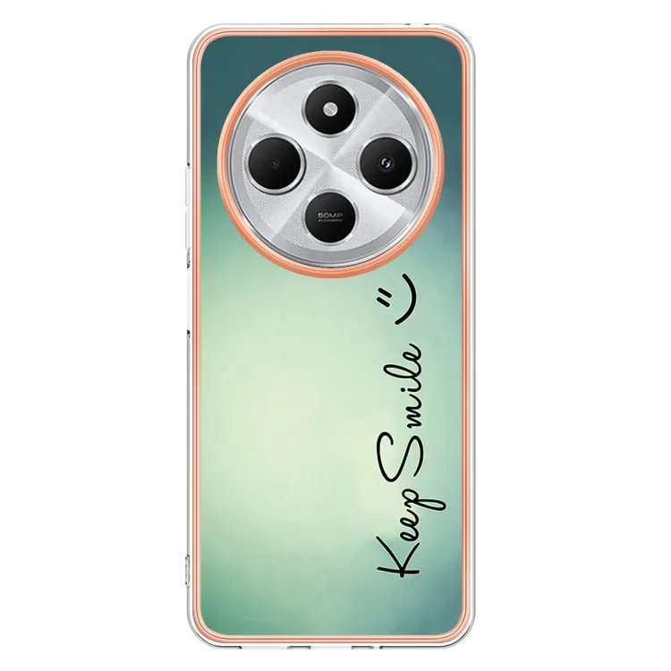 EDA006930402A_2.webp Electroplating Marble Dual-side IMD Phone Case, For Redmi 14C 4G, For Redmi 13 4G - Image 3