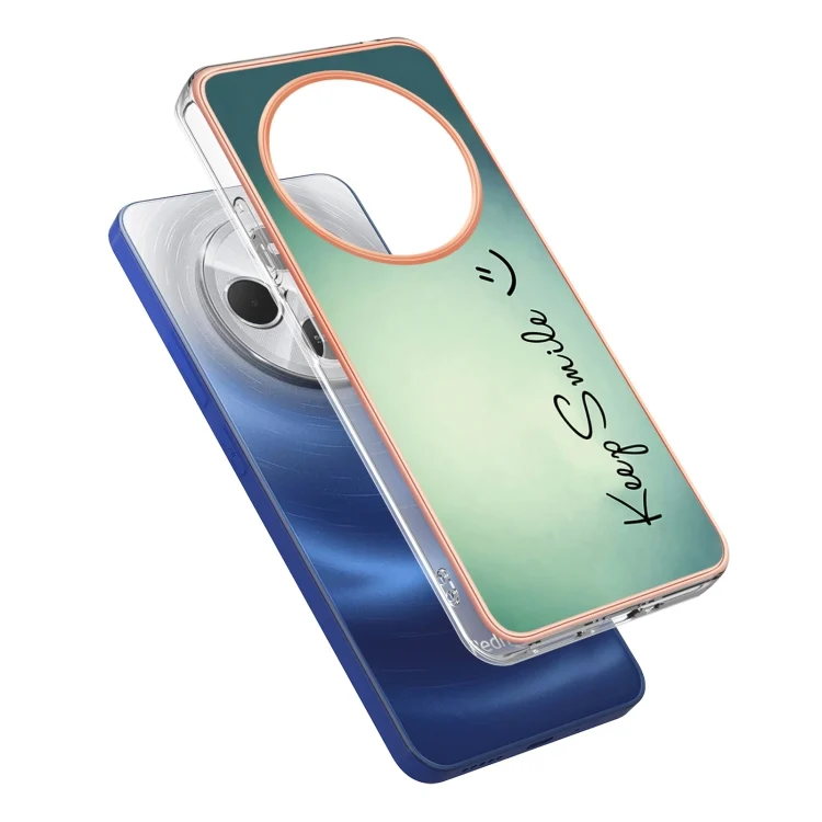 EDA006930402A_3.webp Electroplating Marble Dual-side IMD Phone Case, For Redmi 14C 4G, For Redmi 13 4G - Image 4