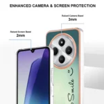 Electroplating Marble Dual-side IMD Phone Case, For Redmi 14C 4G, For Redmi 13 4G - Image 6