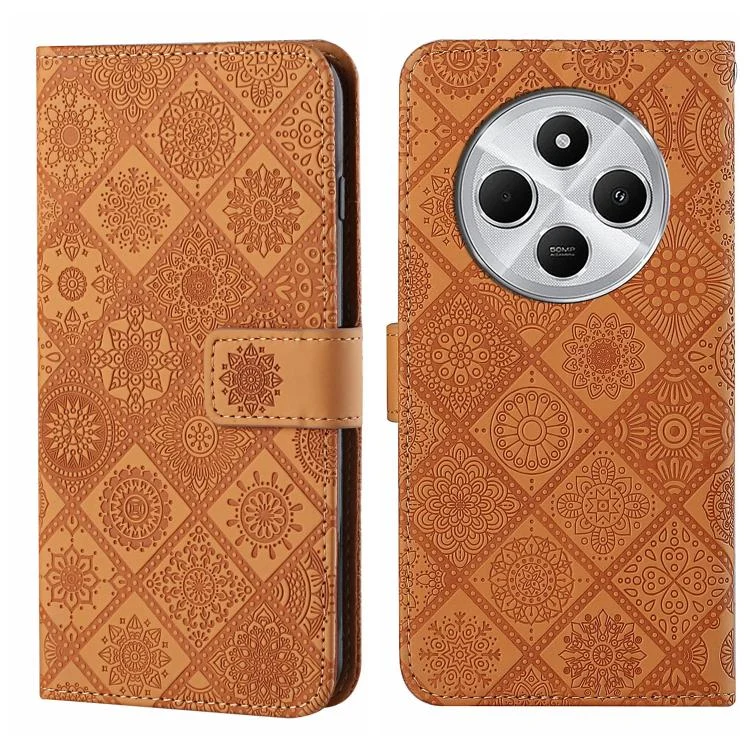 Ethnic Style Embossed Pattern Leather Phone Case, For Redmi A4 5G, For Redmi Note 14 5G