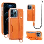VIETAO Card Slot Wristband Phone Case with Lanyard, For iPhone 12 Pro Max